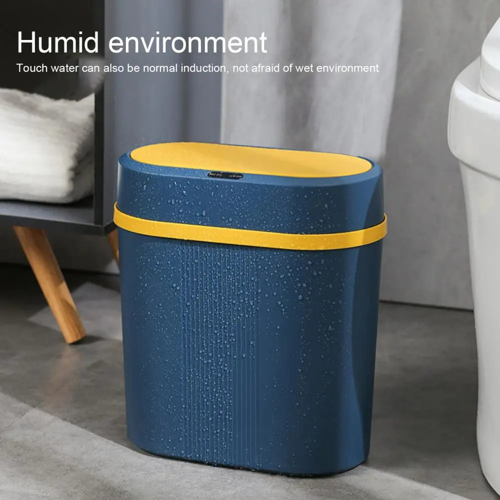 Lixeira de Cozinha de Modo Duplo de 12L Lixeira de Indução Inteligente à Prova de Água Lixeira Automática Inteligente para Casa de Banho