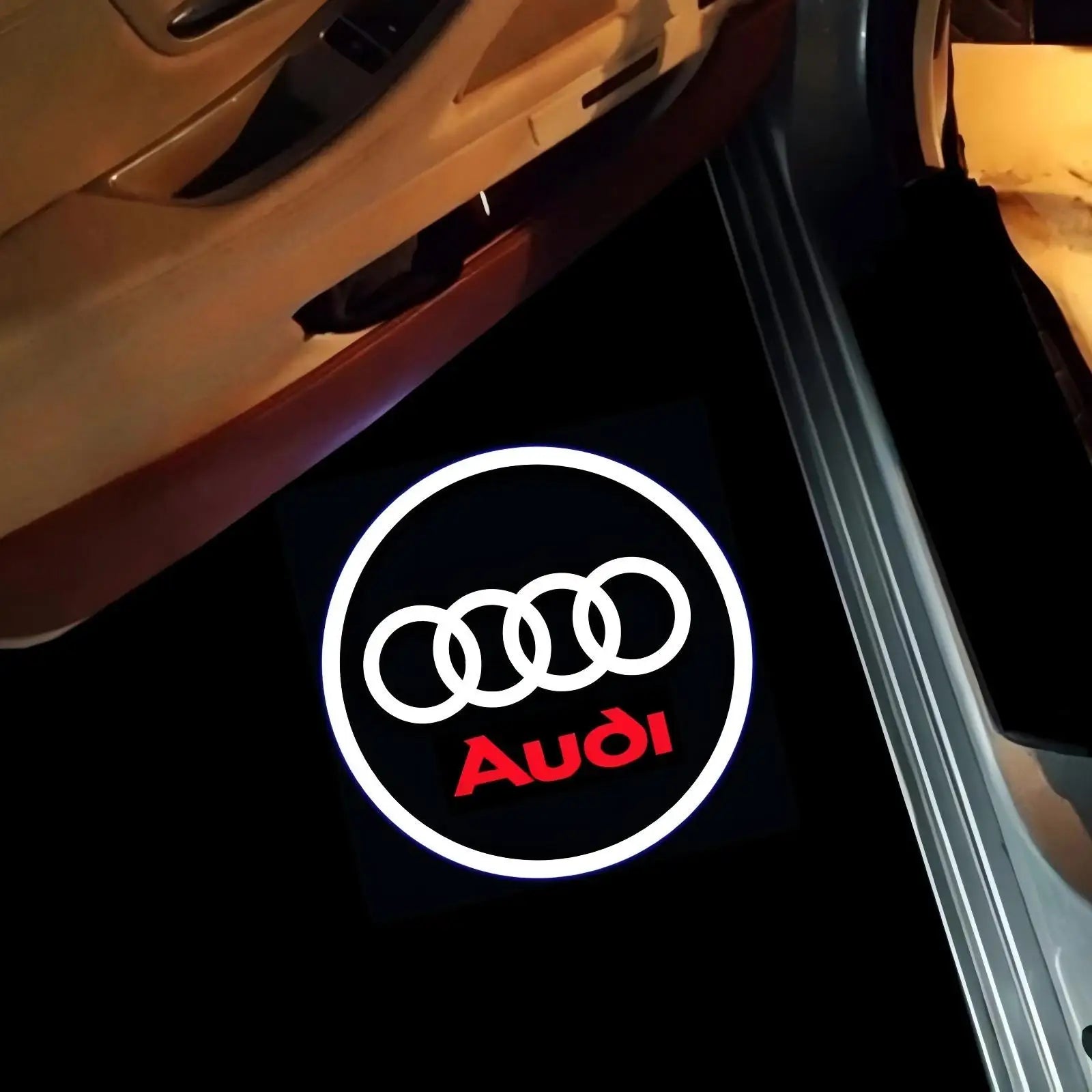 Luz de Boas-Vindas LED para Porta de Carro HD Projetor para Audi A3 A4 B8 8P 8V A6 C7 A5 Q5 B7 B6 B9 SLINE QUTTRO RS SQ5 Q3 Q7 S3 S4 S5 Q5