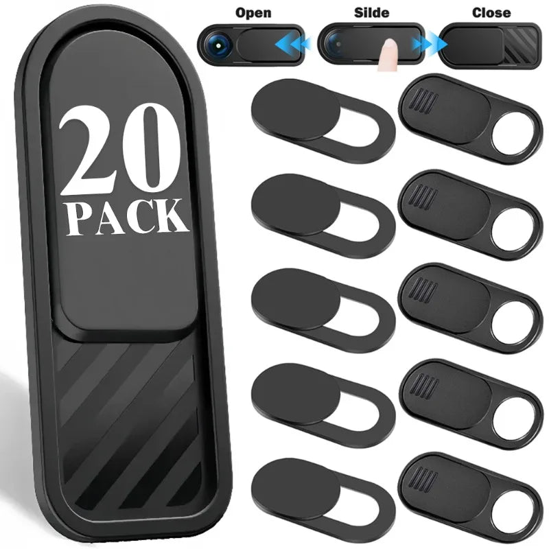 20-1PCS Webcam Camera Covers Privacy Sticker Anti-Peeping Protector Shutter Webcam Camera Lens Cover for Laptop iPad PC Macbook