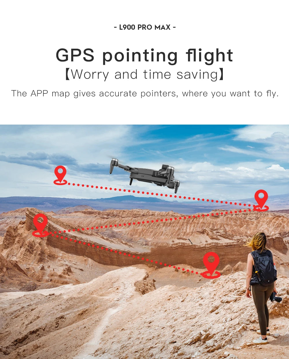 L900 Pro SE Max 4K GPS Drone – Brushless Motor & Professional Aerial Photography