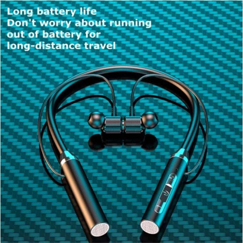 Bluetooth Earphones Wireless Headphones Magnetic Sport Neckband Neck-hanging TWS Earbuds Wireless Blutooth Headset with Mic Game