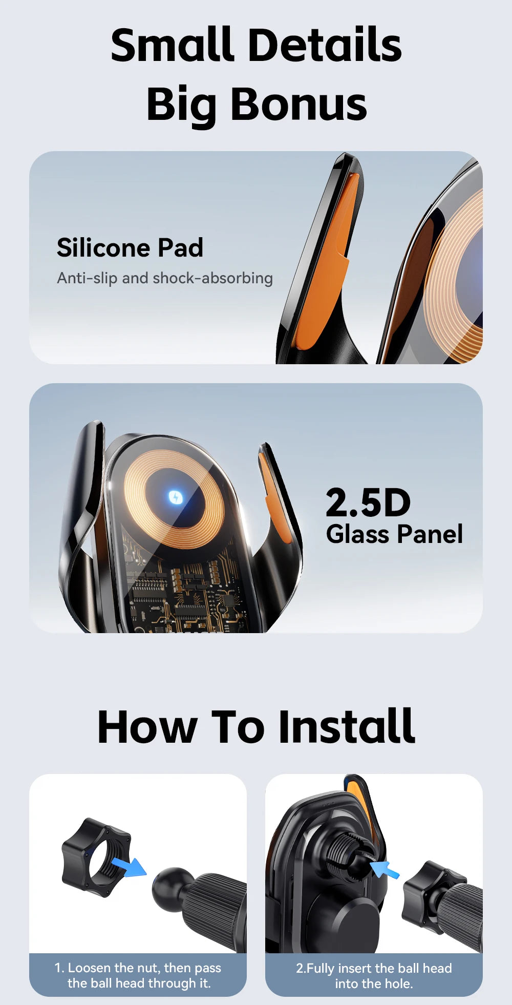 Essager 15W Magnetic Wireless Car Charger for MacSafe 15W Cooling Stand Holder for iPhone 16 15 14 13 12 Pro Max Xiaomi Samsung