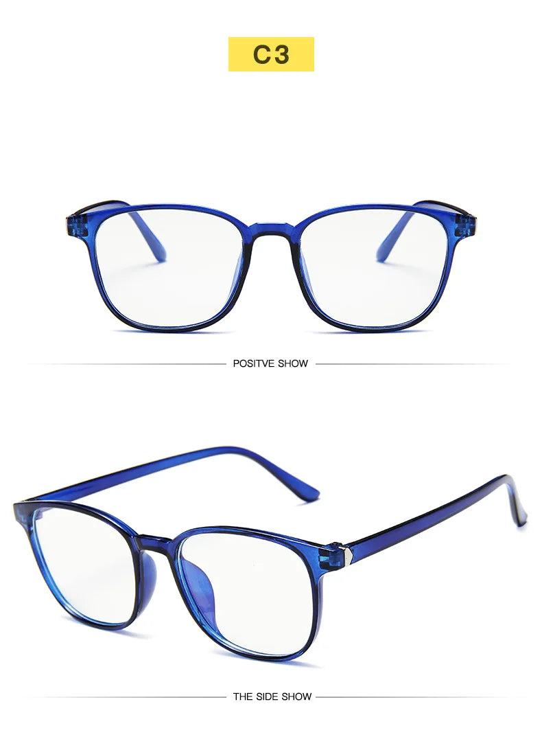 Clearance_Transparent square Computer Glasses pc Frame Women Men Anti Blue Light round Eyewear Blocking Glasses Optical Spectacl