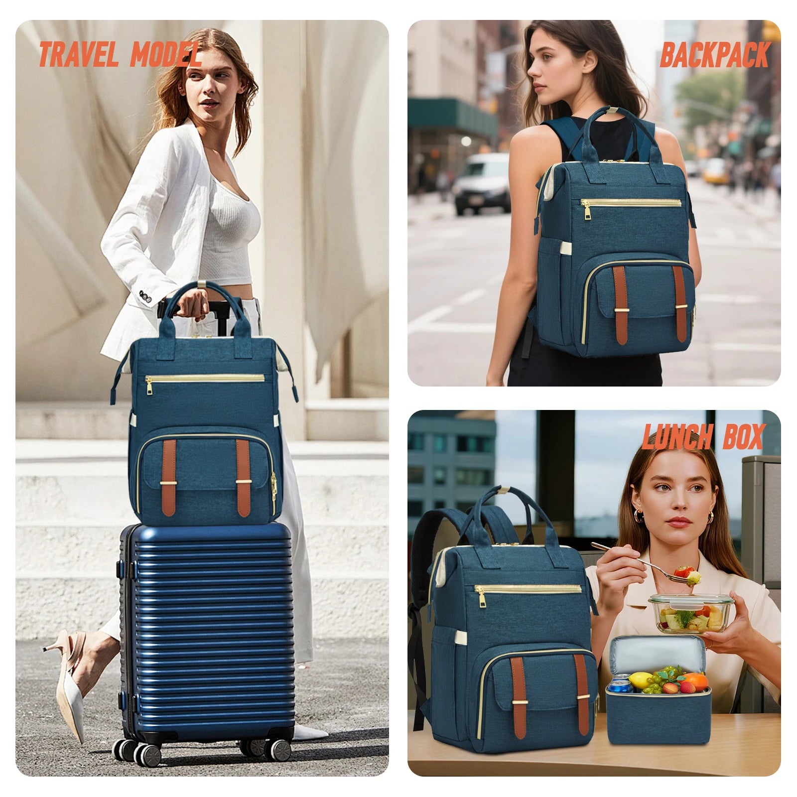 Lunch Backpack Insulated Cooler Picnic Bag Multifunctional Travel Bag Large Capacity Outdoor Picnic Camping Waterproof Backpack