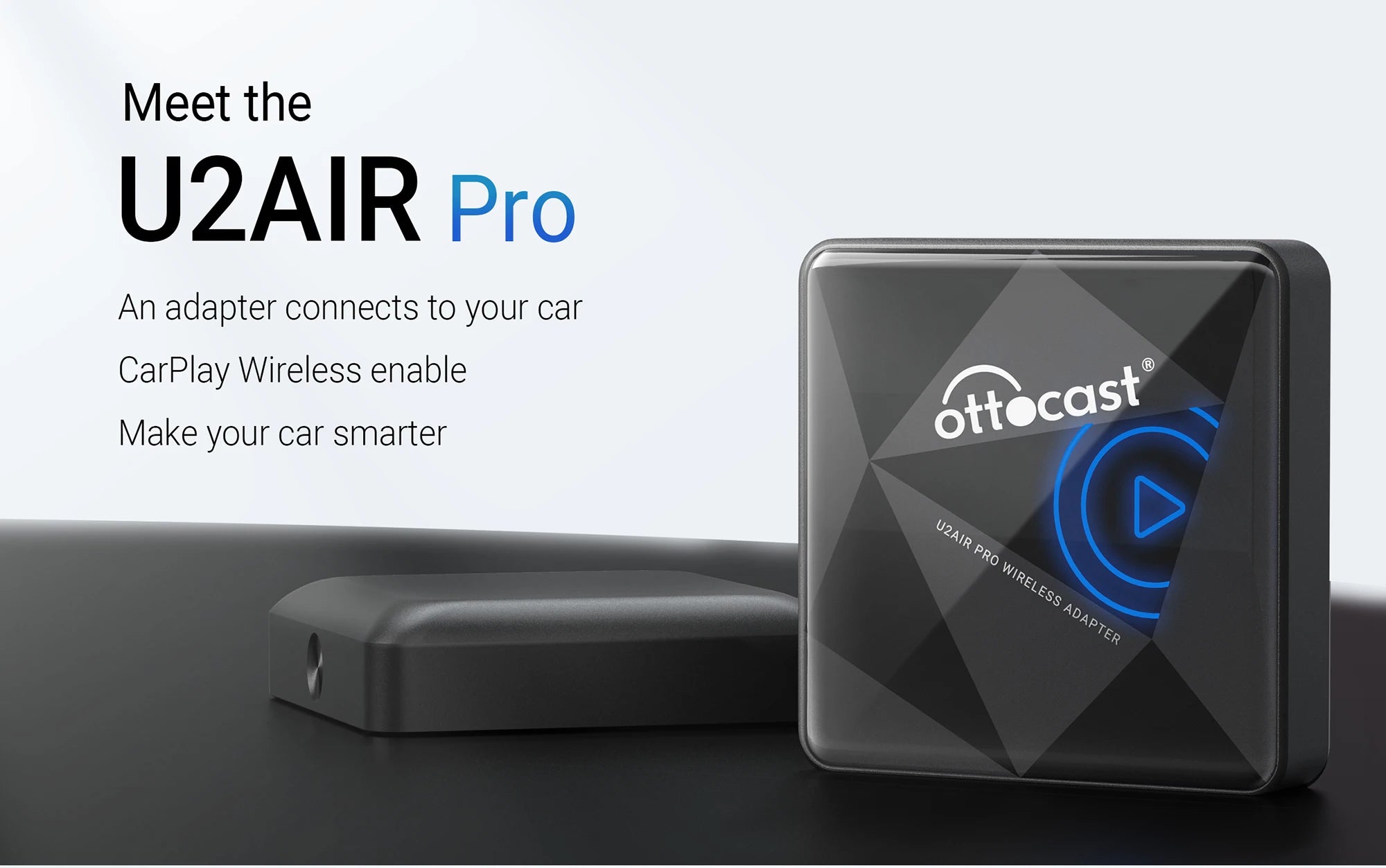OTTOCAST Wireless CarPlay Adapter U2Air PRO Smart Box Car Accessories for Wired CarPlay Car Support for iPhone 16 15 14 13