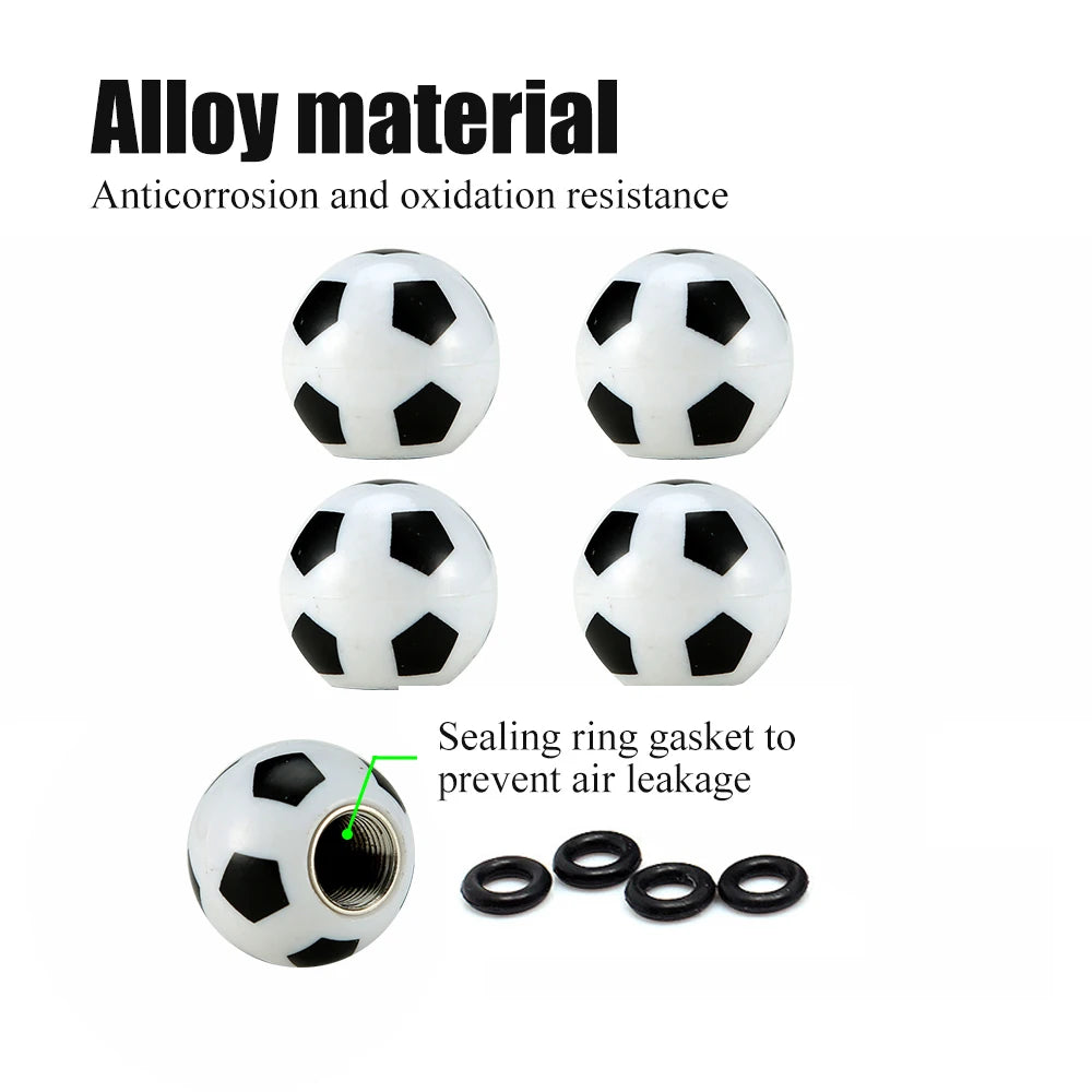 4Pcs New Universal Car Tire Valve Cap Wheel Dust Cover For Car Truck SUV Motorcycle Bike Car Styling Valve Stem Caps Accessories