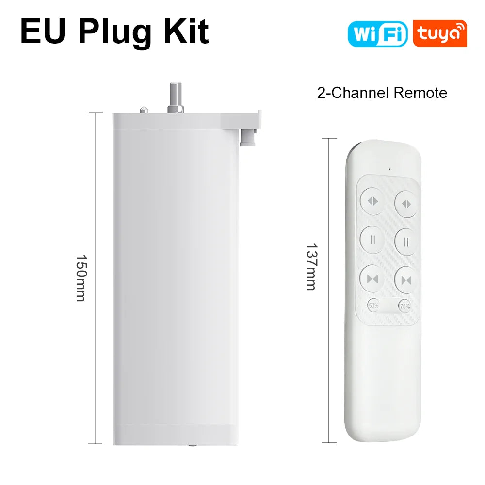 Smart Life Tuya Zigbee/WIFI Electric Curtain Motor Automatic Intelligent Support Voice Control Tools Alexa Google Assistant 15CM