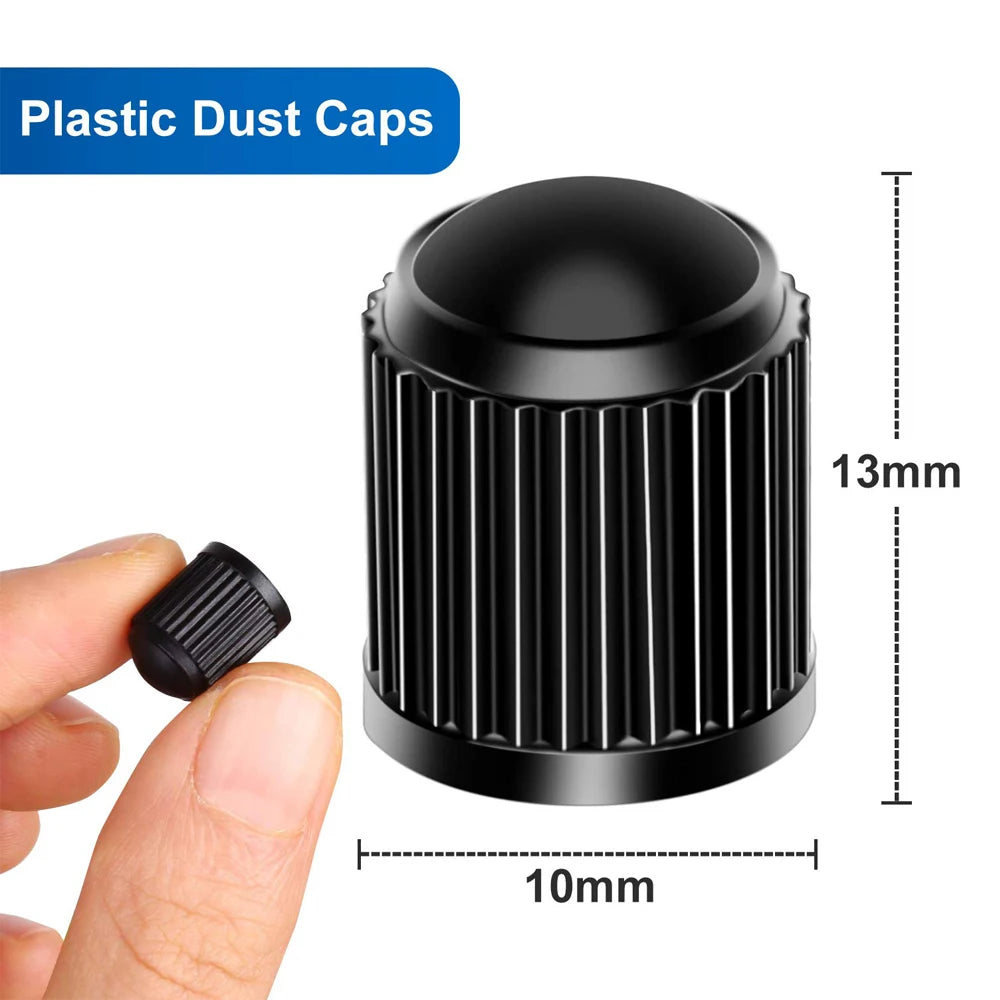 10/25/50/100Pcs Tire Valve Caps, Plastic Car Tire Stem Dust Covers Universal Valve Caps for Cars, Bicycle, Trucks, Motorcycles