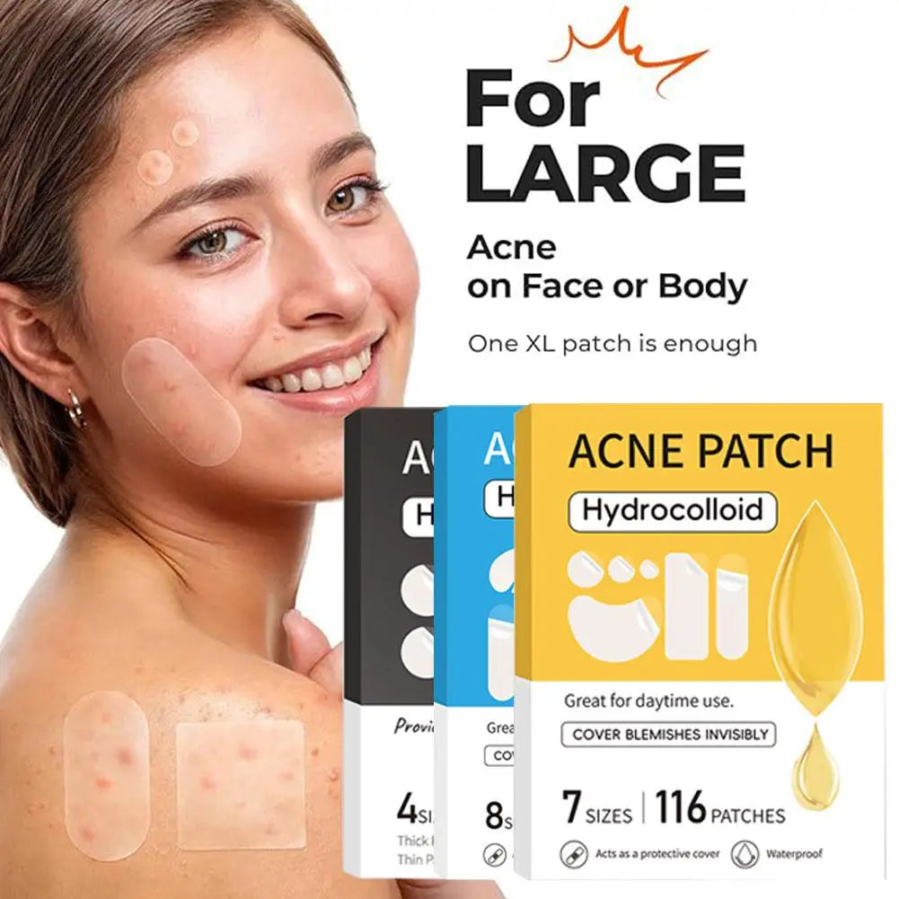 Hydrocolloid Patch Acne Invisible Pimple Removal Multi-shape Mixing  Full Face Pimple Patches Beauty Makeup Face Care