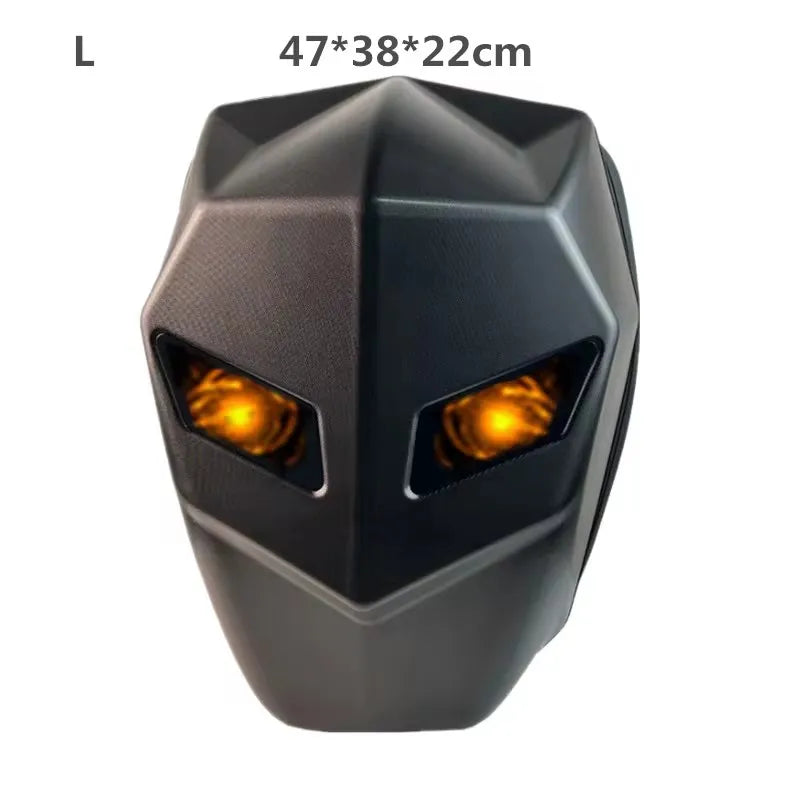 LED Knight Cycling Backpack Fashion Motorcycle Helmet Bluetooth Waterproof Hard Shell Laptops Bags Personality With Eye