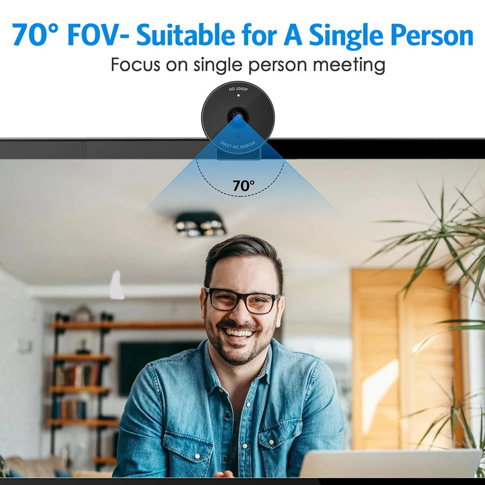 Webcam 1080P Full HD Web Camera With Microphone&Privacy Cover EMEET C950 USB Video Camera for PC&Computer/Meeting/Online Classes