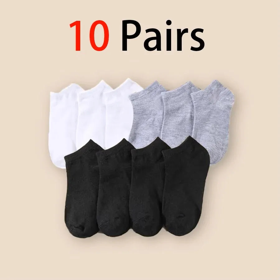 Unisex Breathable Bamboo Low-Cut Deodorant Ankle Socks