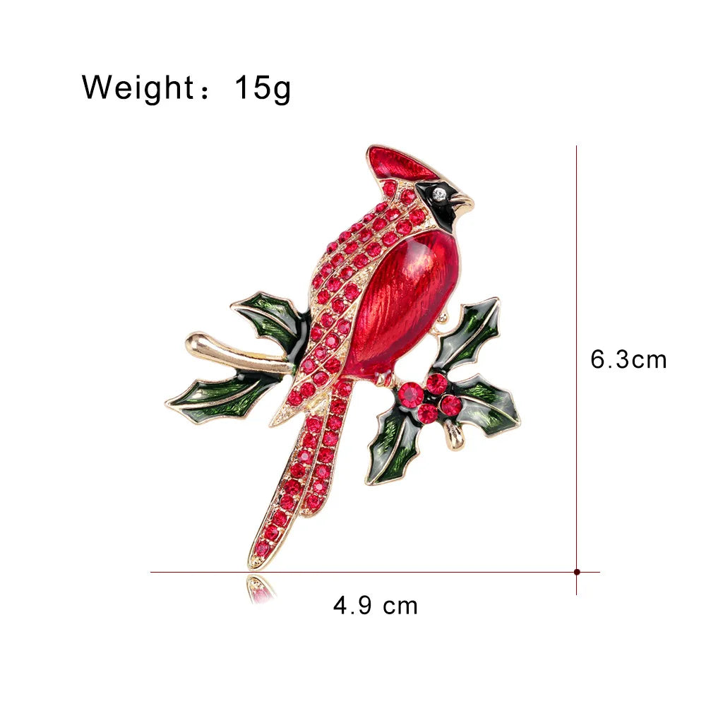 Crystal Bird Animal Brooch Rhinestone Fashion Pin