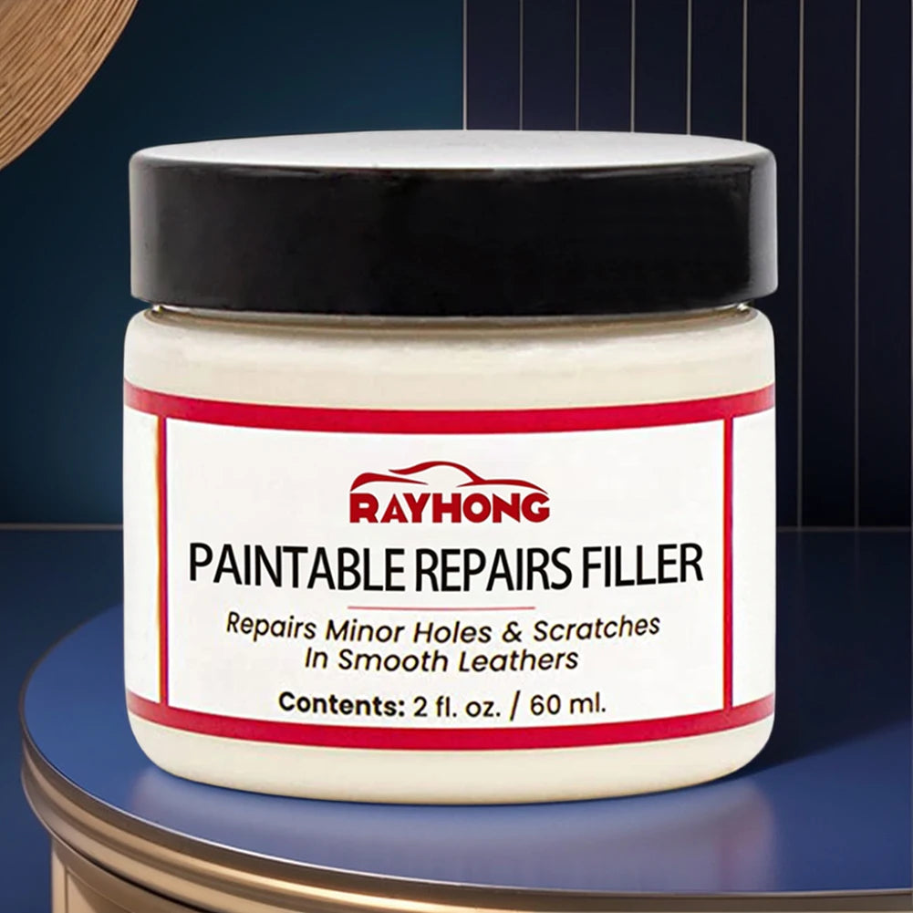 60/20ml Leather Repair Filling Paste Compound Leather Restoration Cream Car Leather Car Repair Scratches Cracks Sofa Auto Seat