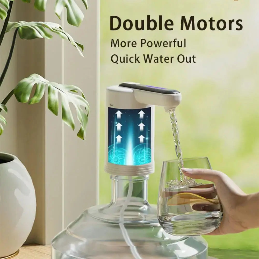Dispensador de Água Elétrico Duplo Inteligente Bomba de Água Potente Dispensador de Água Automático Bomba com Interruptor para Garrafão de Água para Casa e Escritório
