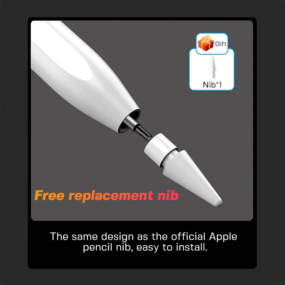 For iPad Pencil Apple Pen Stylus for Apple Pencil 2 1 for iPad Pro 2024 Air 4 5 2021 Pro 11 12.9 2018-2022 10.2 Mini 5 Touch Pen