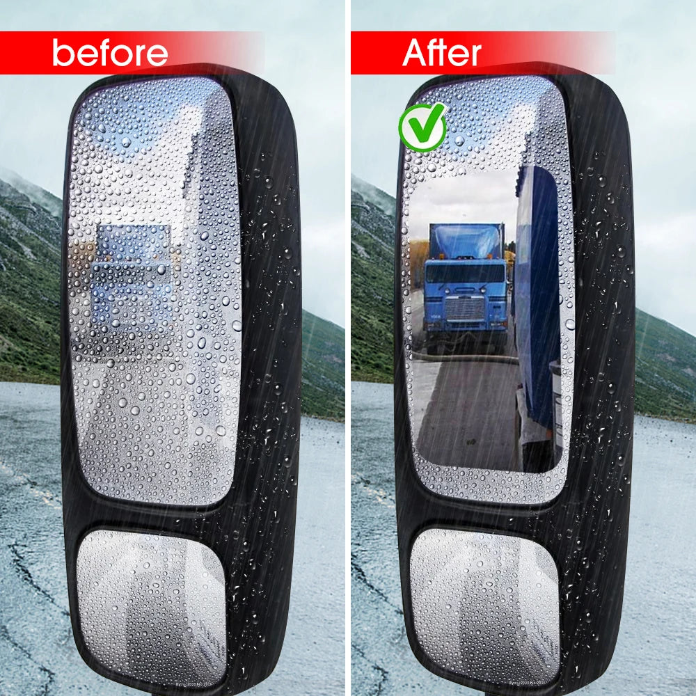 Car Rearview Mirror Anti Fog Film Universal Waterproof Film Window Glass Anti-Fog Anti-reflective Sticker Clear Auto Accessores
