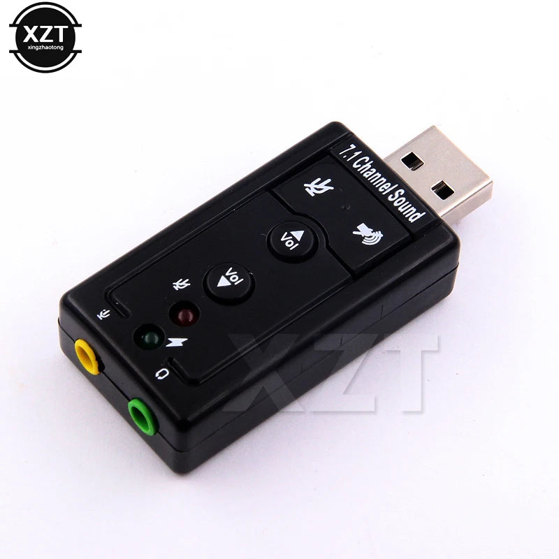 VIRTUAL 7.1 External USB Sound Card USB to Jack 3.5mm Headphone Audio Adapter Micphone Sound Card For Mac Android Linux