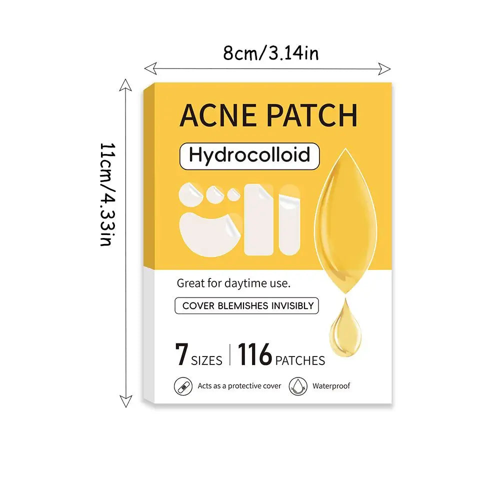 Hydrocolloid Patch Acne Invisible Pimple Removal Multi-shape Mixing  Full Face Pimple Patches Beauty Makeup Face Care