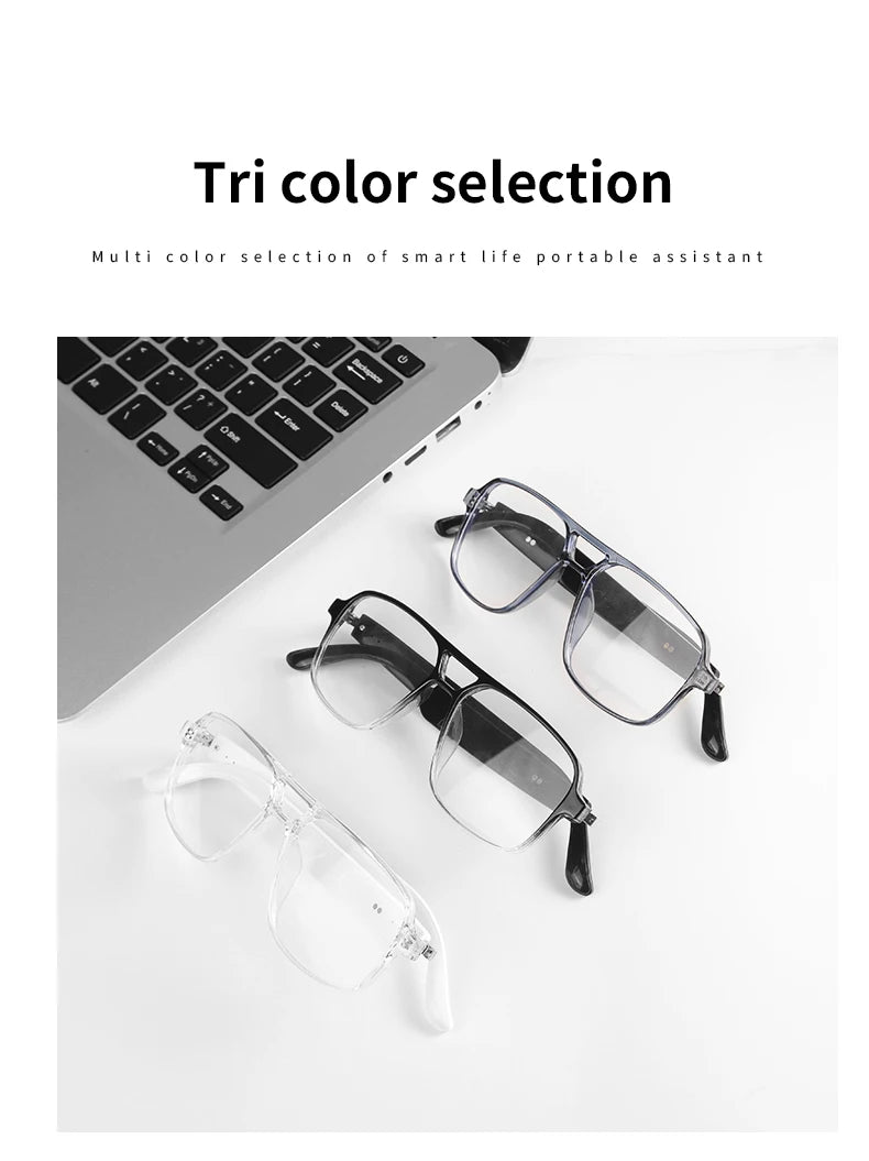 2025 NEW Smart Glasses Ai Voice Assistant Touch Music Control Anti-UV Color-Change Lenses Bluetooth Call Headphone for Men Women