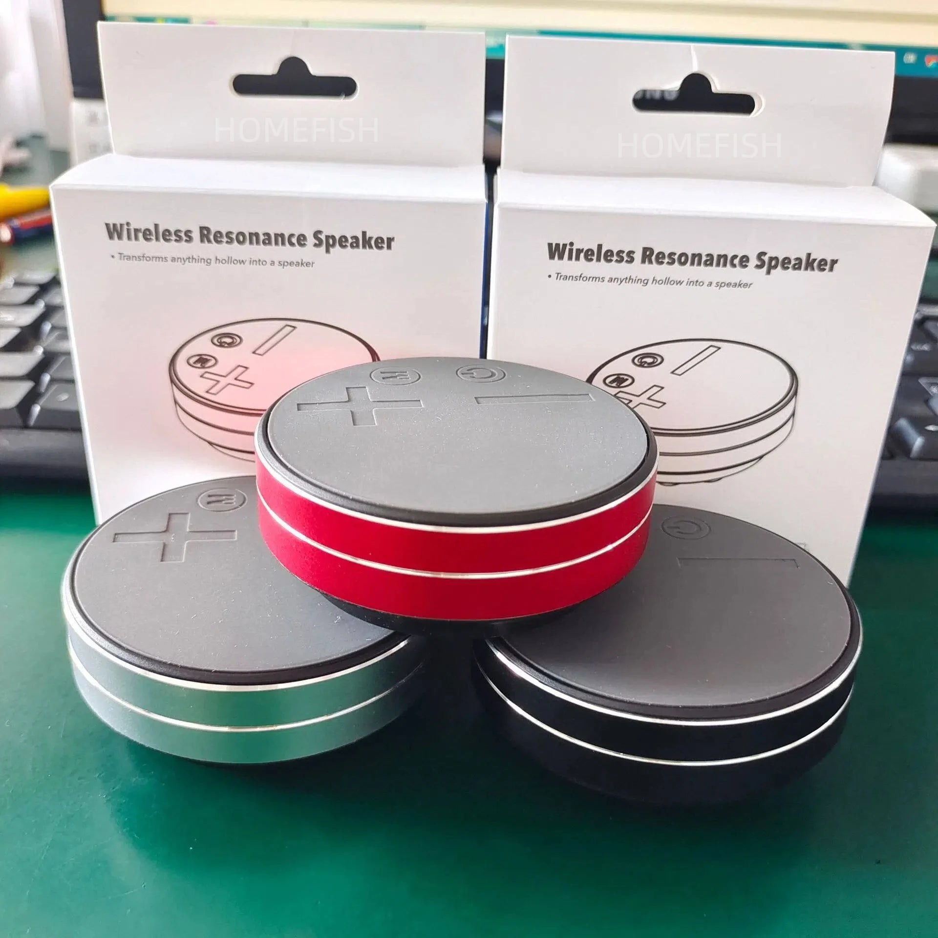 HOMEFISH B1 Portable Bone Conduction Bluetooth Speaker Mini Wireless Vibration Speaker HiFi Stereo TWS for Home Outdoor Travel