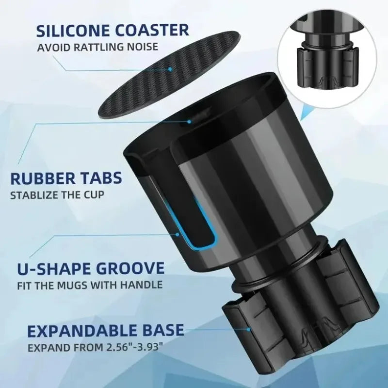1PC Upgraded Car Cup Holder Expander with Adjustable Base Stable Auto Bottle Support for 6.5CM-10.5CM Cup Universal Holder