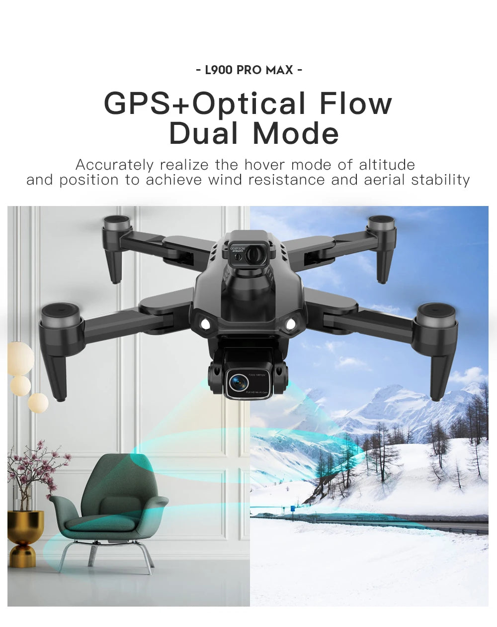 L900 Pro SE Max 4K GPS Drone – Brushless Motor & Professional Aerial Photography