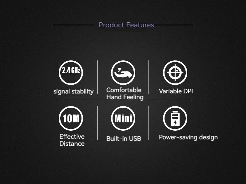 Zelotes F-17 Grip Mouse Vertical 2.4G Wireless Mouse 3-Speed DPI Adjustment Computer Laptop Gaming Mouse