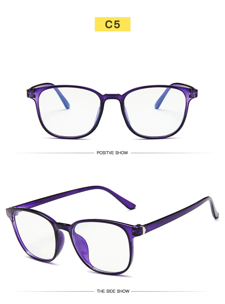 Clearance_Transparent square Computer Glasses pc Frame Women Men Anti Blue Light round Eyewear Blocking Glasses Optical Spectacl