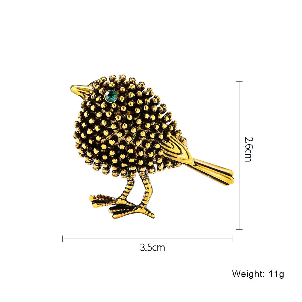 Crystal Bird Animal Brooch Rhinestone Fashion Pin