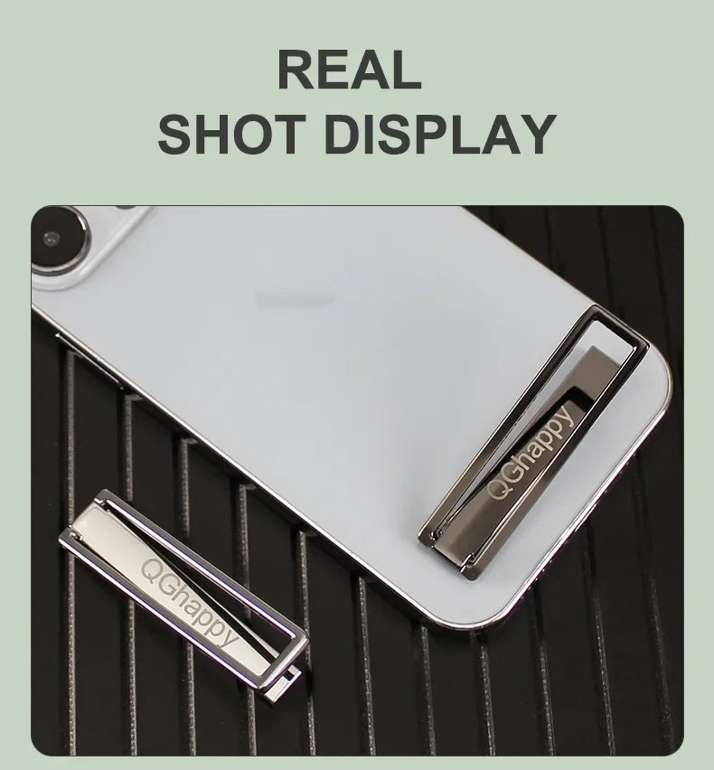 Universal Mini Metal Folding Mobile Phone Holder Stand Aluminum Alloy Invisible Portable Stand Bracket Desktop Phone Holder