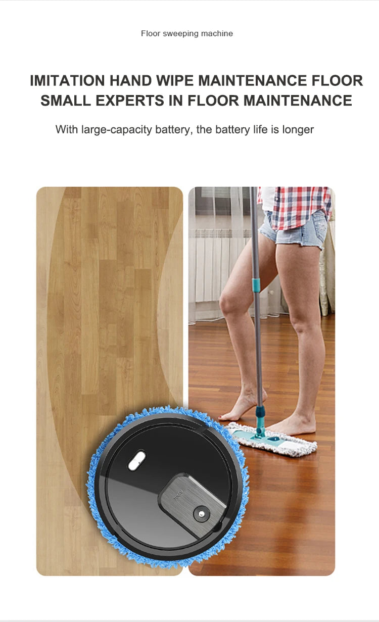 Smart Sweeping and Mop Robot Vacuum Cleaner Dry and Wet Mopping Rechargeable Robot Home Appliance with Humidifying Spray