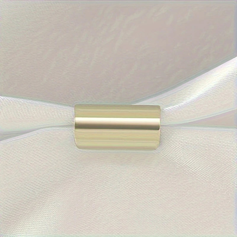 Geometric Stainless Steel Long Tube Non-Piercing Ear Cuff