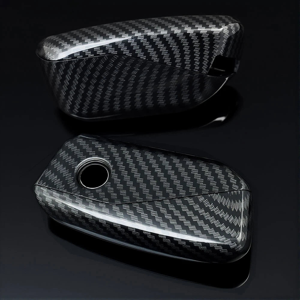ABS Carbon Car Key Fob Cover Case Shell For BMW 530i 540i 550e 750e 740i 760i X1 X2 X5 X6 X7 M5 iX1 iX2 iX XM i5 i7 2024 2025