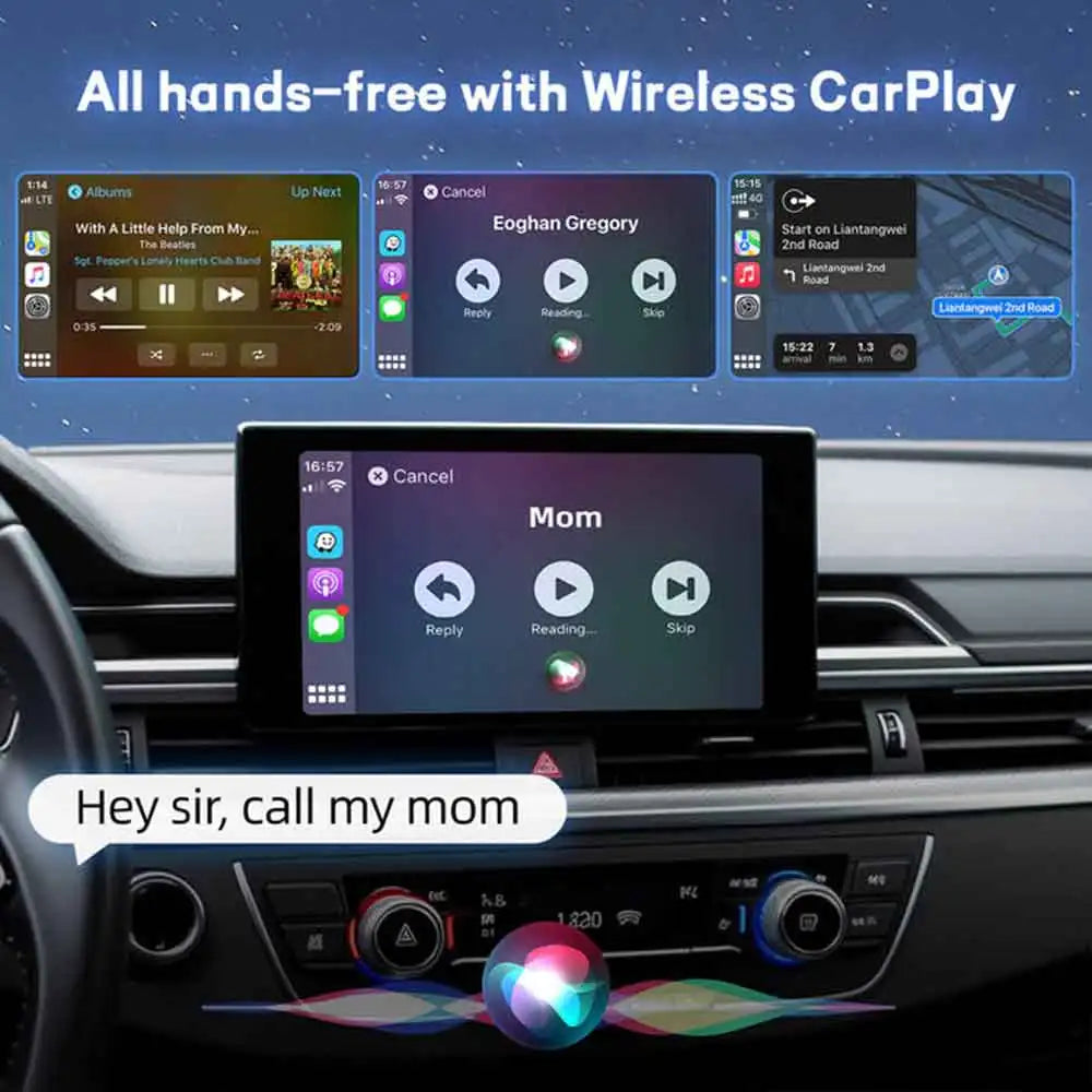 OTTOCAST Wireless CarPlay Adapter U2Air PRO Smart Box Car Accessories for Wired CarPlay Car Support for iPhone 16 15 14 13