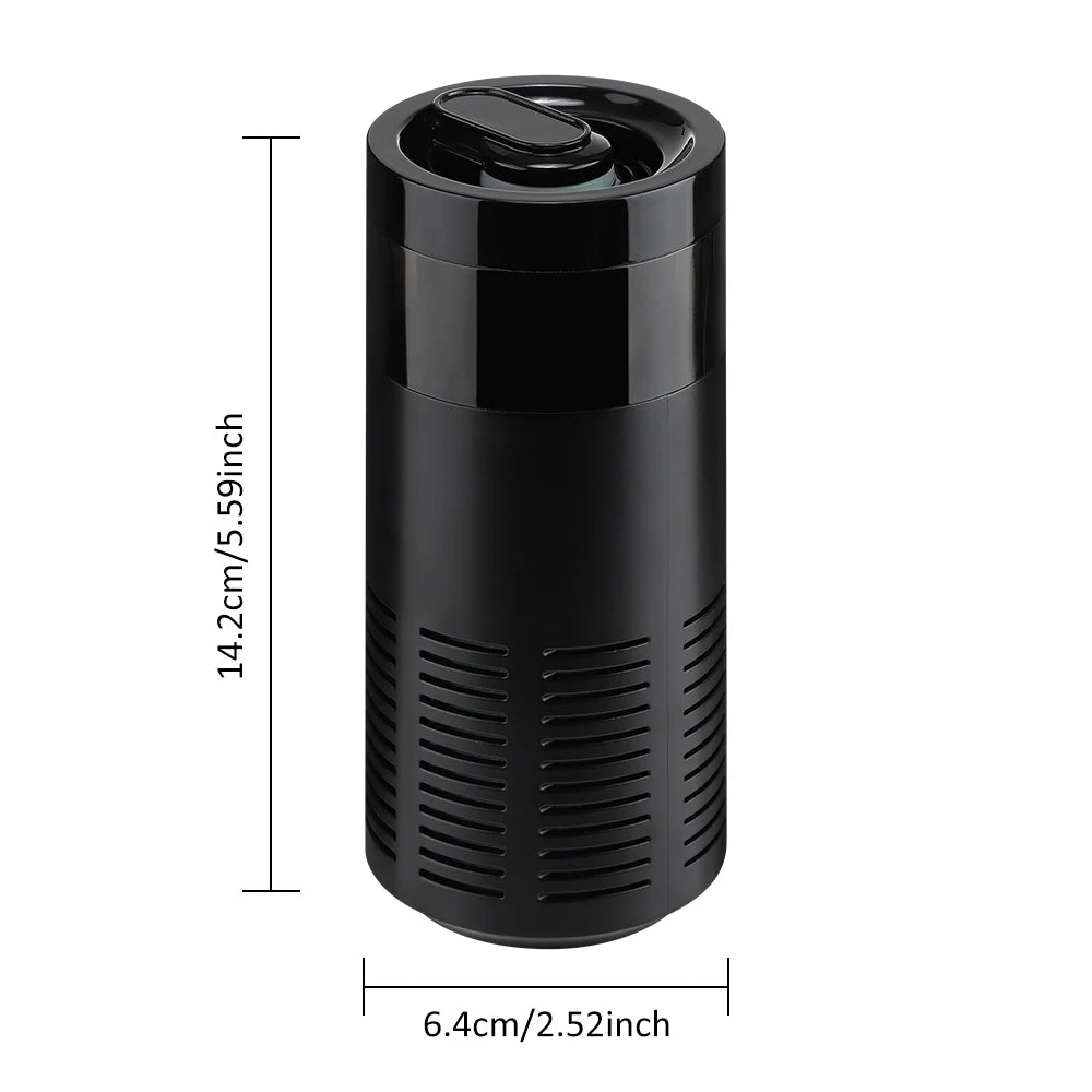 Mini Car Air Purifier Eliminate Pet/Smoke Odor Purification Ionizer Gift Aroma Stick Negative Ion Air Freshener  Ambient Light