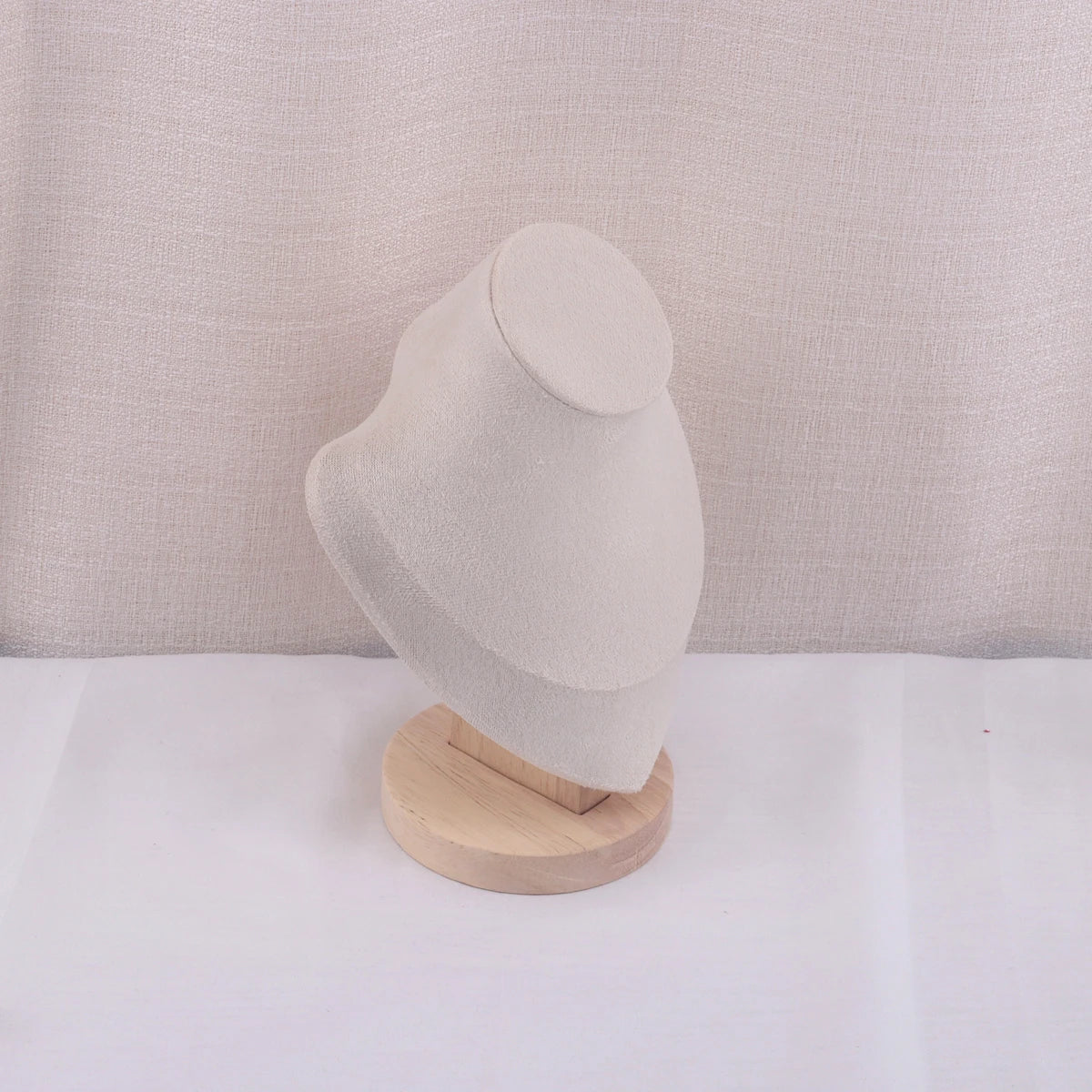 Velvet Portrait Necklace Jewelry Display Mannequin Bust Stand