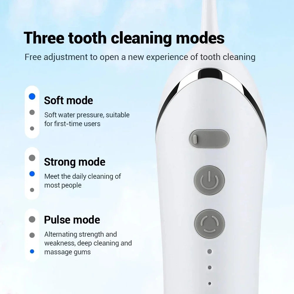 TINSOL Electric Tooth Flosser High Pressure Jet Flosser Electric Toothbrush Whitening USB Rechargeable Gum Care Jet Scaler