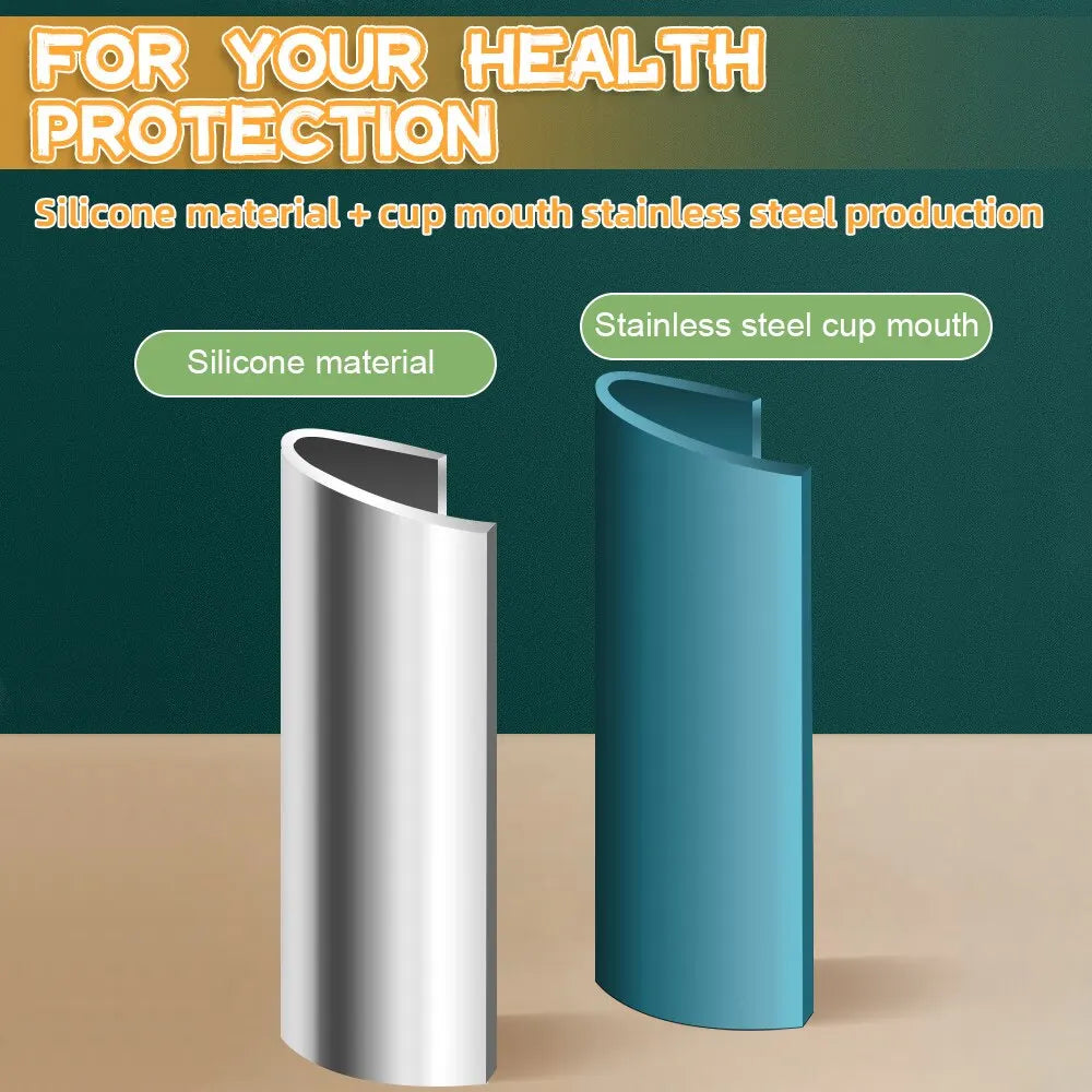 Portable Silicone Foldable Cup With Lanyard Heat Resistant Collapsible Cups Lid Folding Storage Travel Mug For Hot Water