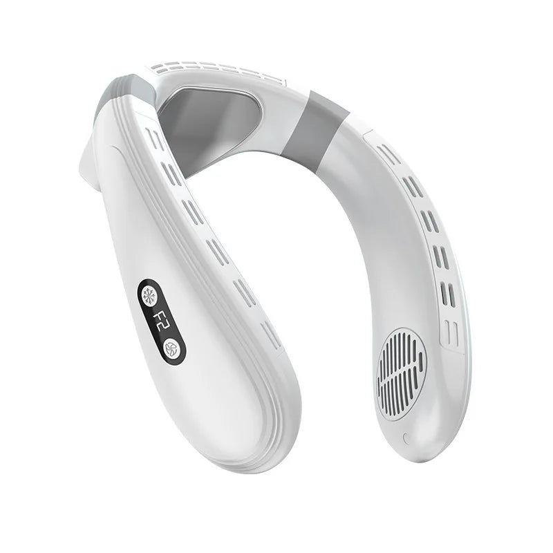 Portable Semiconductor Cooling Neck Fan with 5200mAh Battery