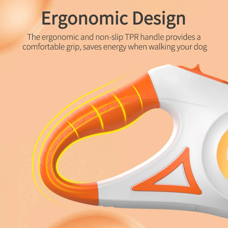 5M LED Luminous Retractable Dog Leash for Night Safety