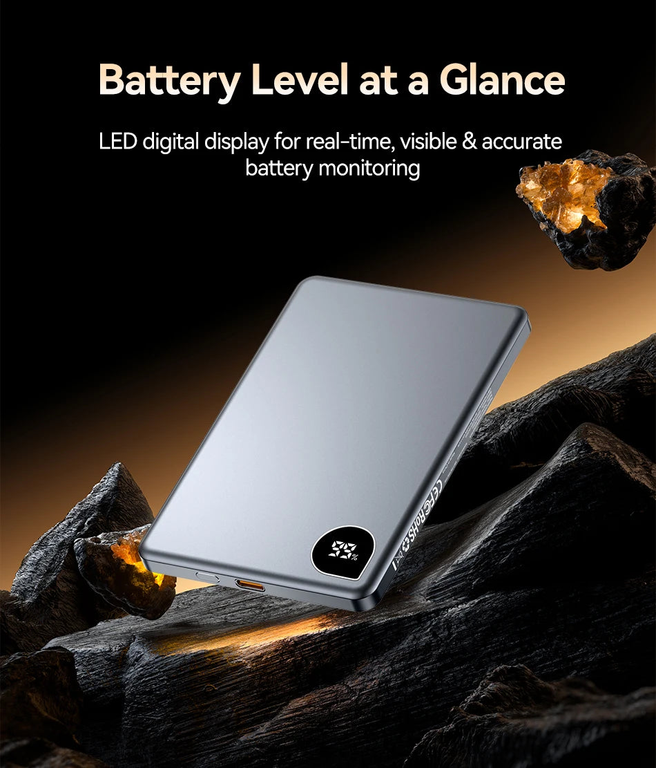 Rocoren 10000mAh Magnetic PowerBank Fast Charging 5000mAh Power Bank Portable Wireless Charger Battery For iPhone 17 16 Pro Max