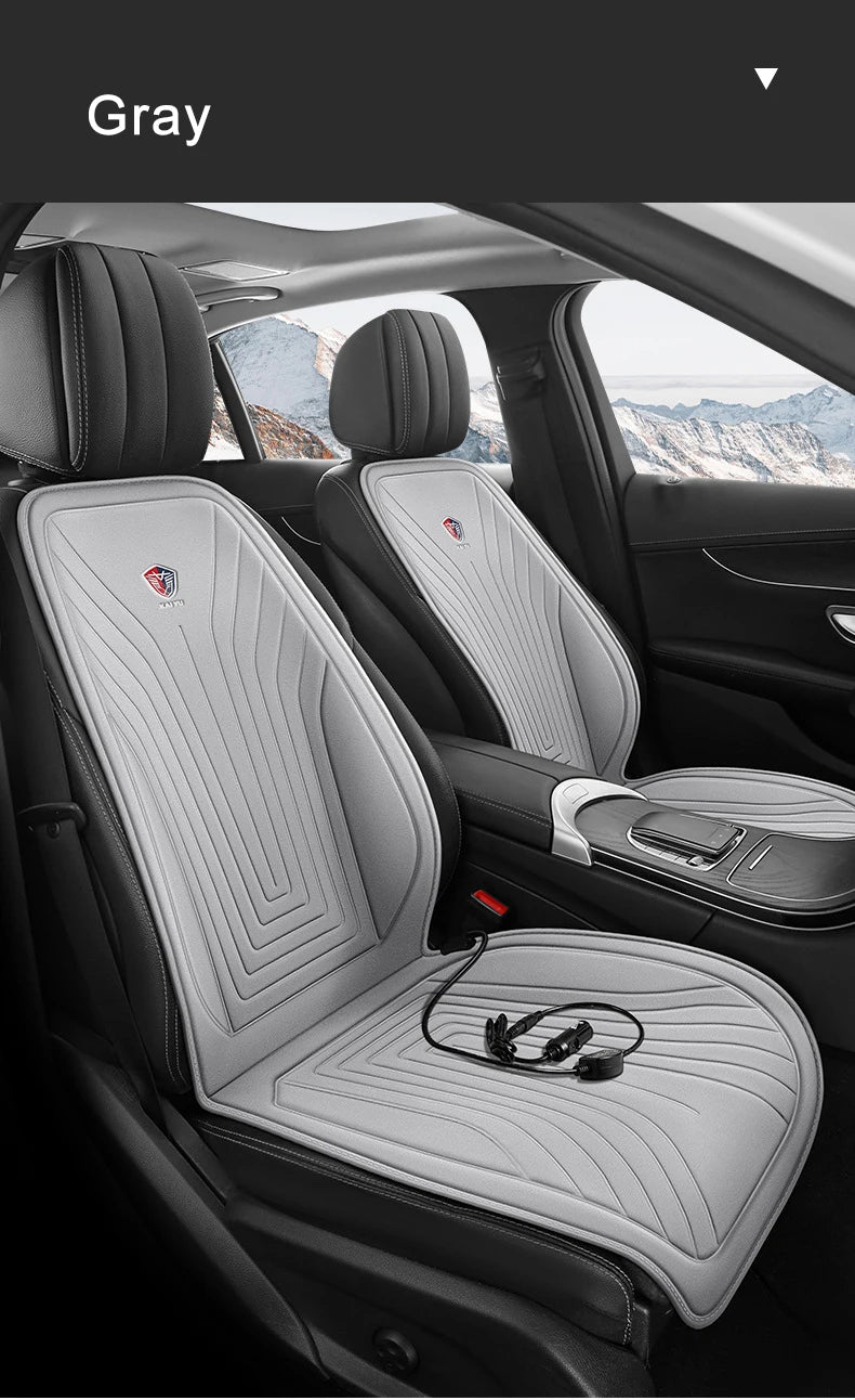 EAFC 1PCS Car Heating Pad Heated Seat 12V DC Soft Winter Warmer Seat Winter seat Protector Auto Seat Cushion Pad Winter Mat