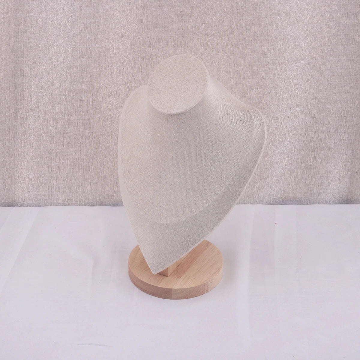 Velvet Portrait Necklace Jewelry Display Mannequin Bust Stand