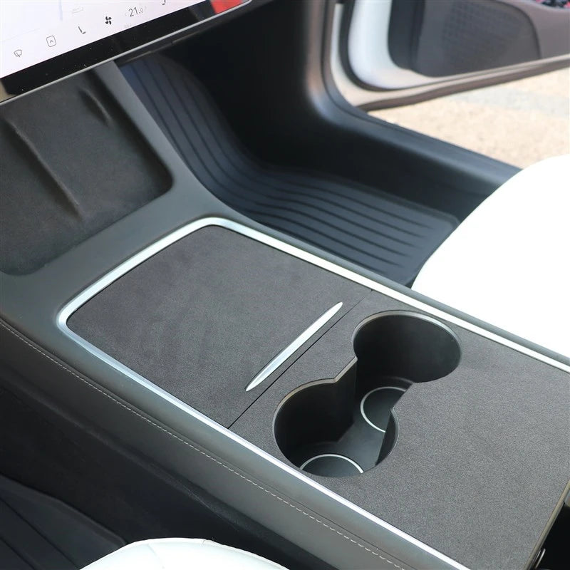 Tesla Model 3 & Model Y Premium Suede Center Console Cover