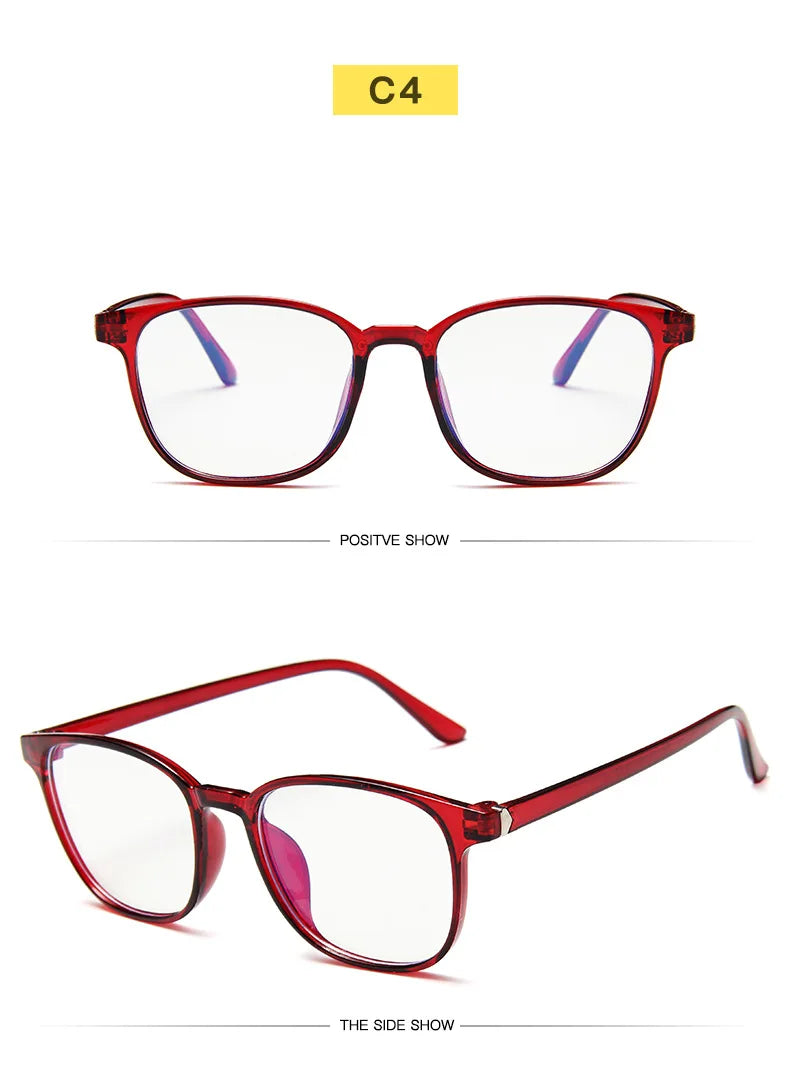 Clearance_Transparent square Computer Glasses pc Frame Women Men Anti Blue Light round Eyewear Blocking Glasses Optical Spectacl