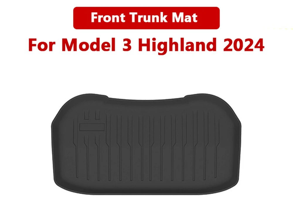 Tesla Model 3 Highland 2024-Present TPE Waterproof Trunk Mat Set
