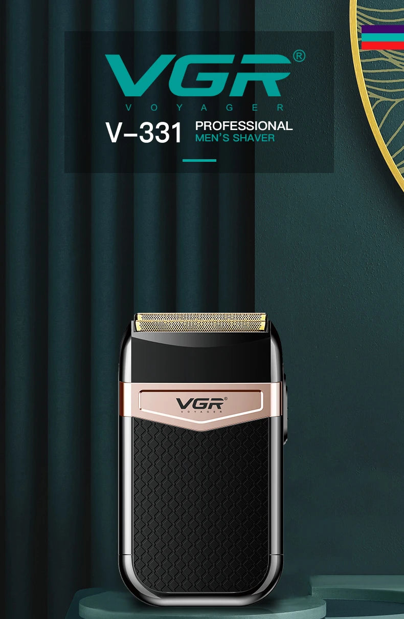 VGR 331 Portable Double Foil Travel Electric Shaver