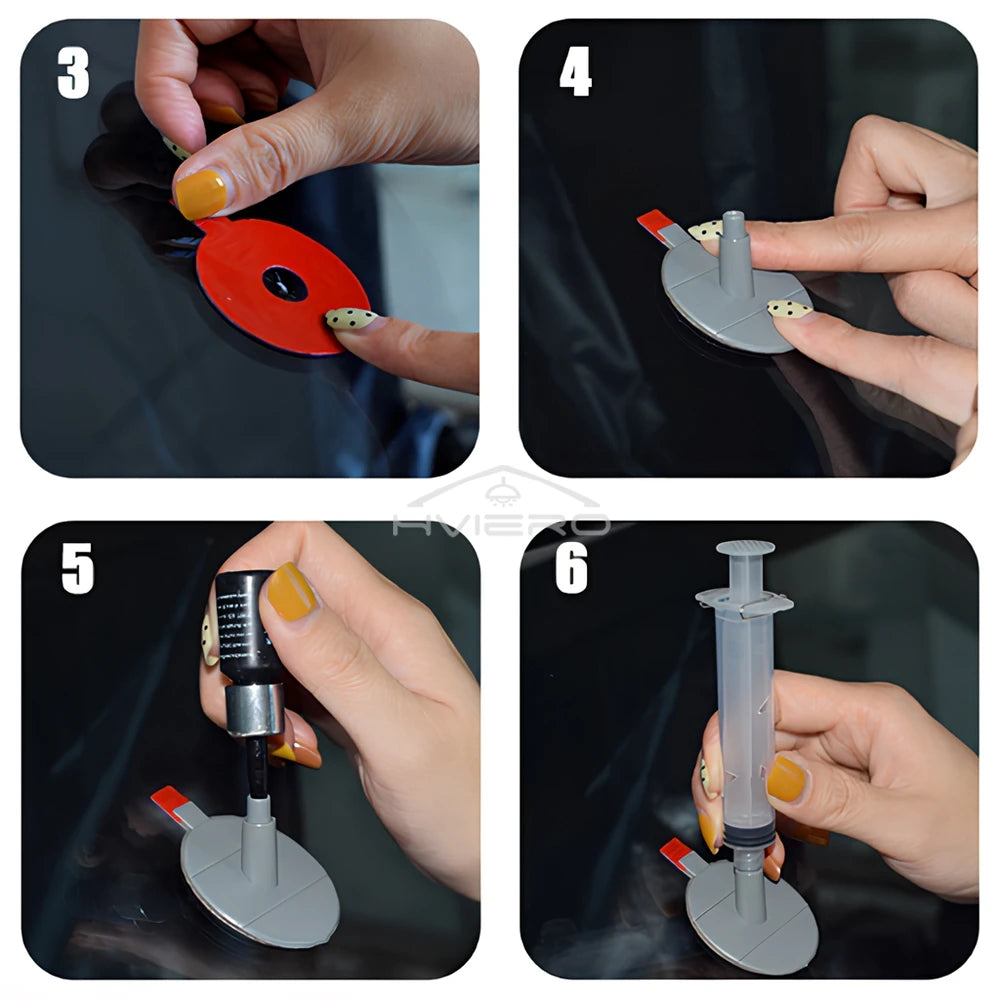Car Windshield Repair Resin Kit Tools Windscreen Break Scratch Restoration Protective Stickers Glass Cleaner Care No Trace Wash