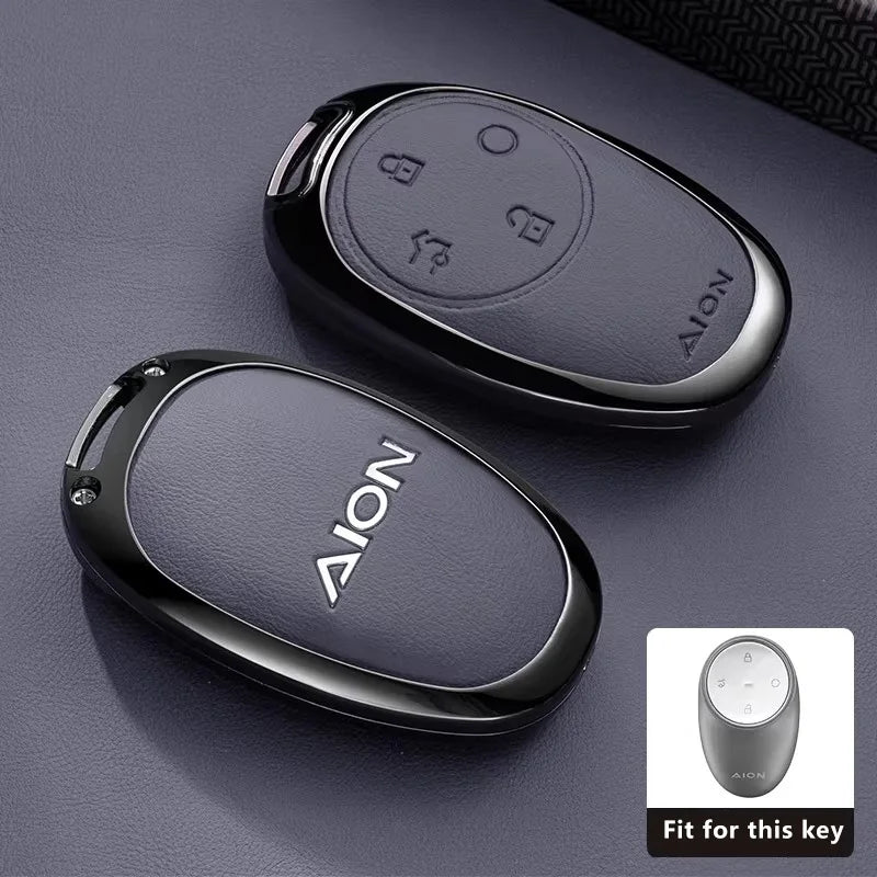 Zinc Alloy Car Key Case for Gac Aion V RT UT Y Plus 2024 2025 2026 Keychain Remote Cover Shell Housing Holder Fob Accessories